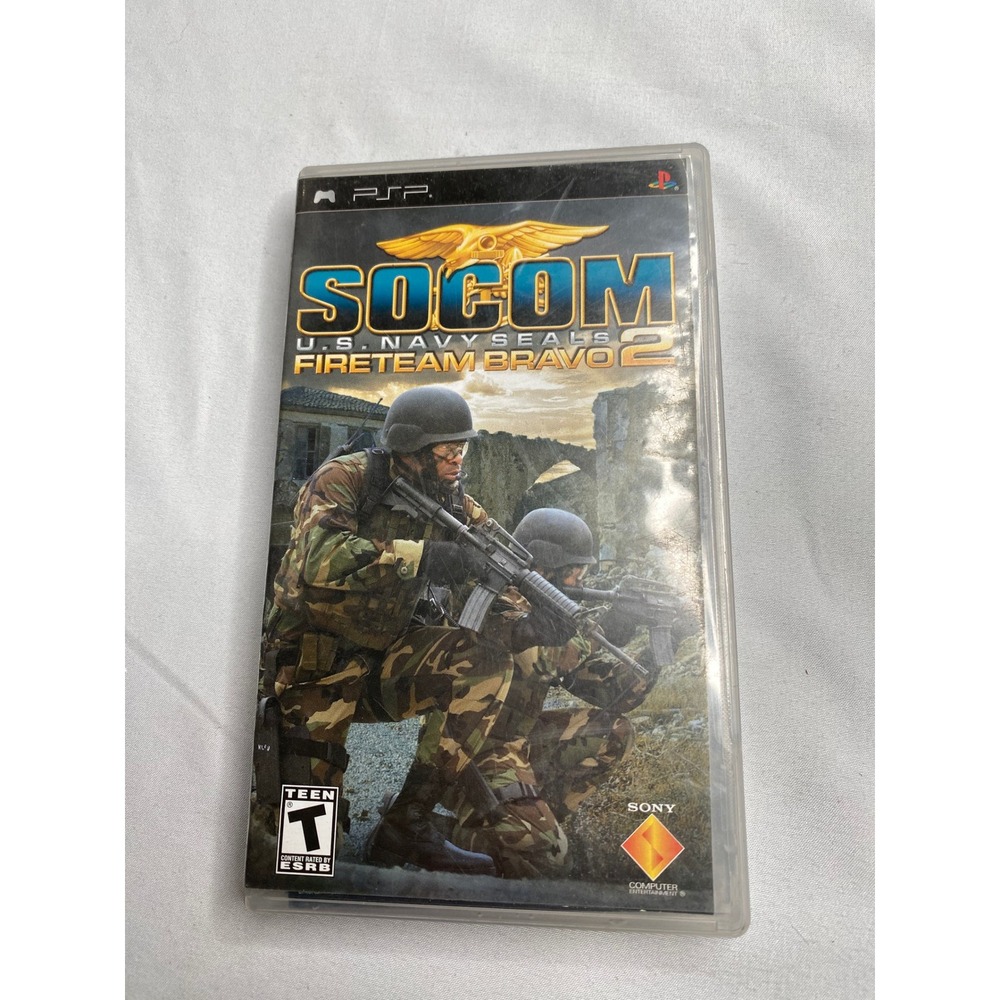 SOCOM US Navy SEALs Fireteam Bravo 2 Sony PSP Video Game UMD